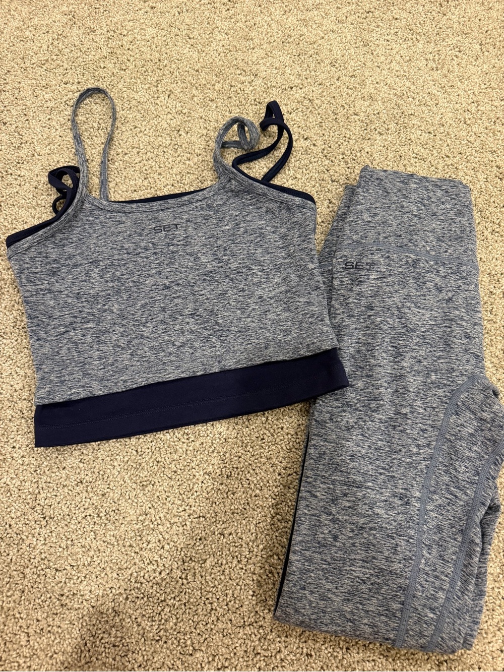 Set Active Heathered Gray Set
